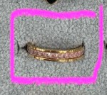Rosé Baguette Band | Gold Baguette Ring | Maison Laurelle