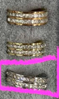 Lumière Crystal Eternity Band | Gold Plated Ring | Maison Laurelle